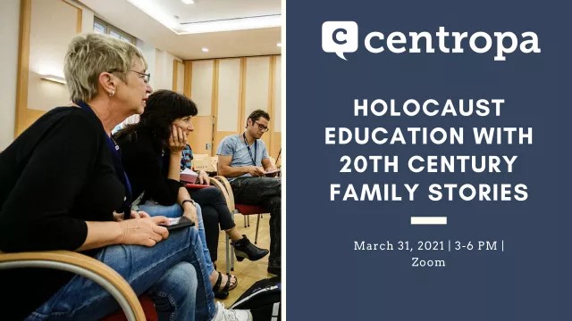 "Holocaust education with 20th century family stories" webinar for Israeli educators 2021