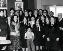 Mimi-Matilda Petkova's Veterans' Club visiting a school