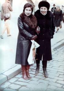 Cilja Laud with her friend Pesya Speranskaya