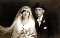 Marika Krpez's aunt Klara Bohm (nee Deutsch) and Eugen Bohm's wedding picture