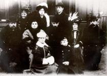 Ilya Halperin with his parents and siblings