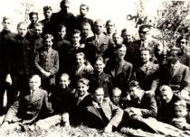 Isroel Lempertas with his schoolmates