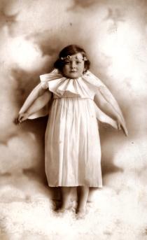 Matilda Cerge as a small child