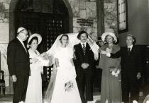 Elsa and Vitali Franko's wedding at the Neve Shalom Synagogue