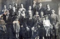 Baby Pisetskaya with her relatives