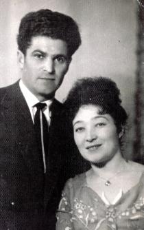 Dina Orlova with her husband