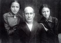 Anna Ivankovitser with her sister, Maria Ivankovitser, and 
her maternal uncle, Motl Schigol